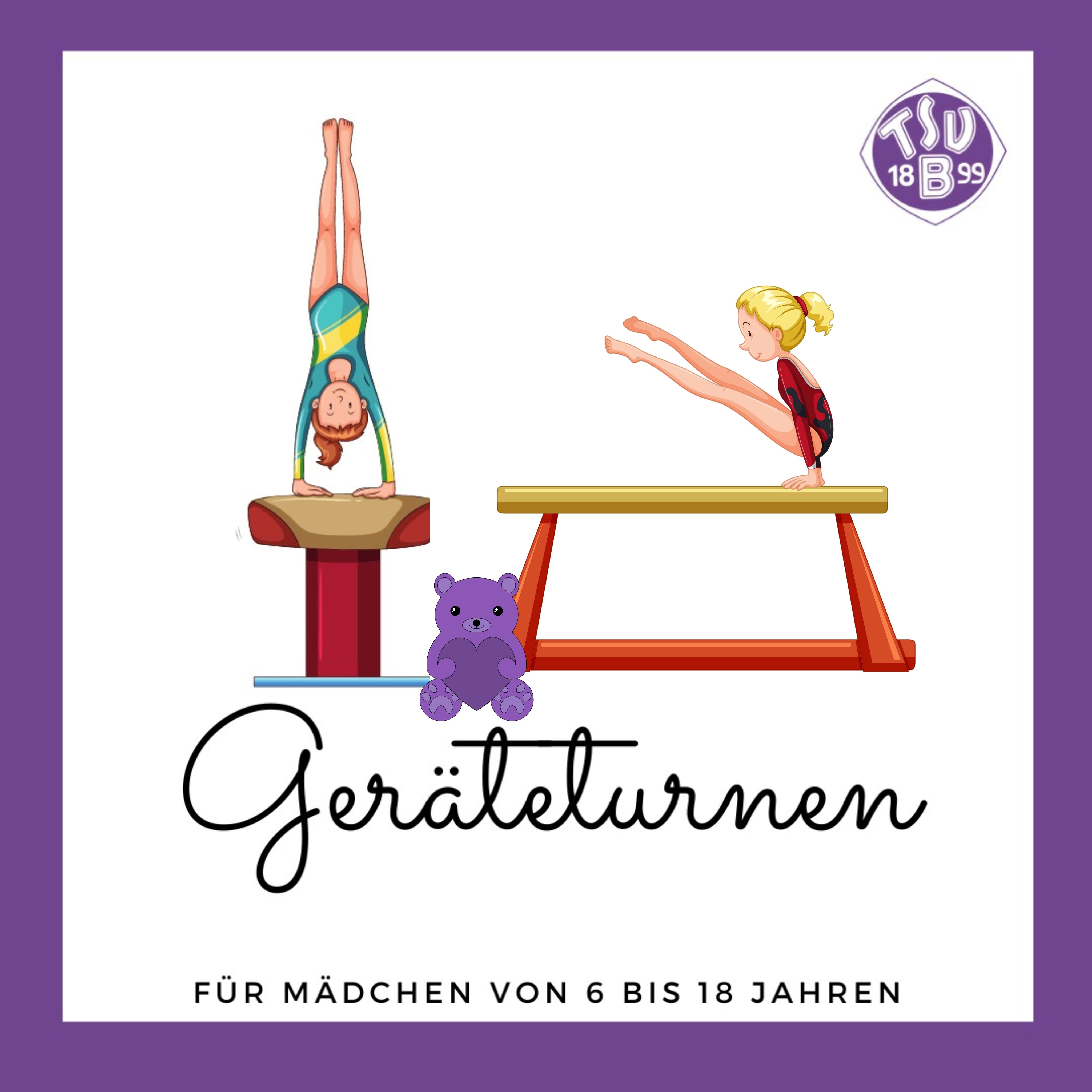 Logo Geräteturnen 6 bis 18 Jahre