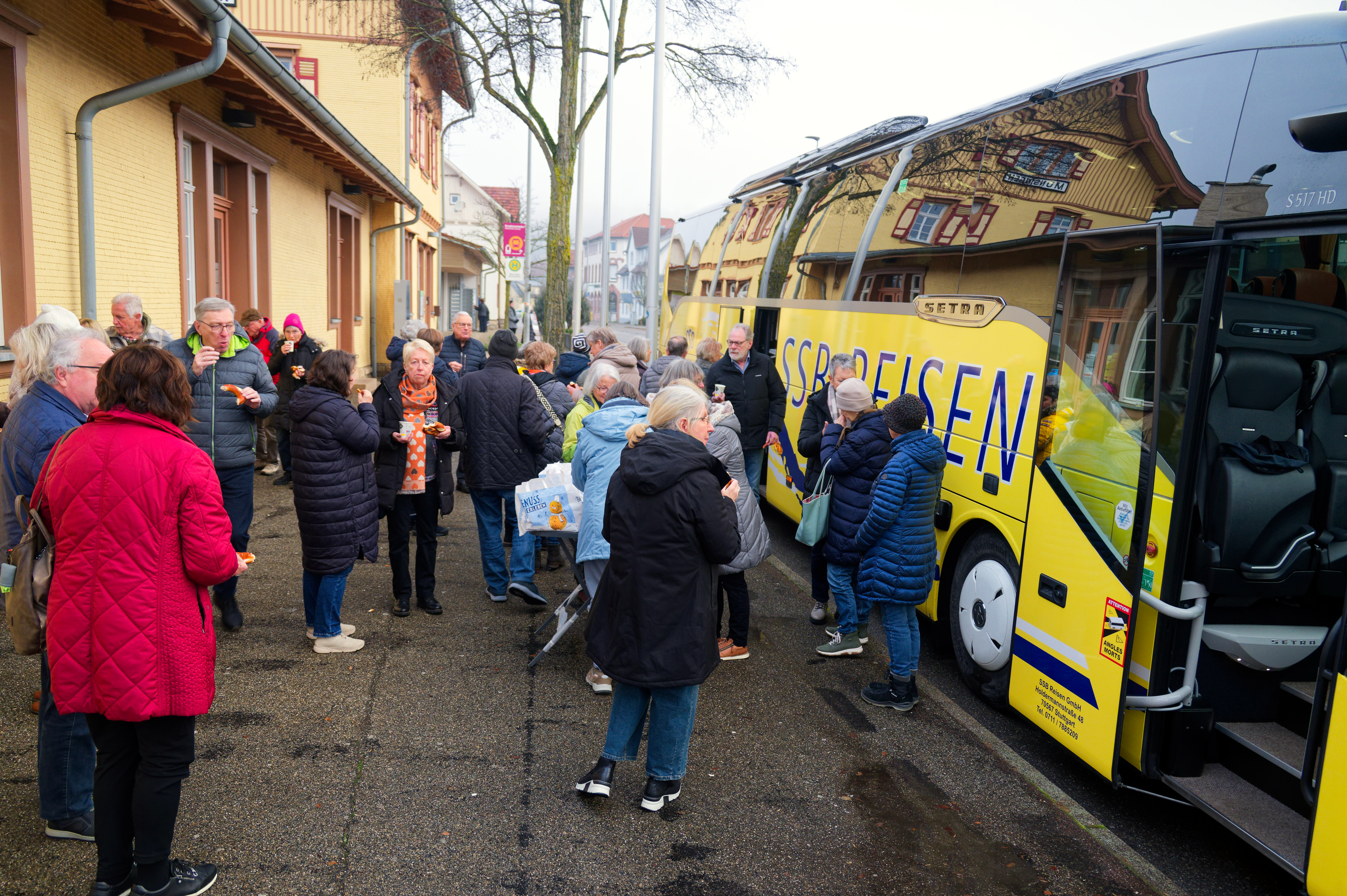 Frühstückshalt in Münsingen