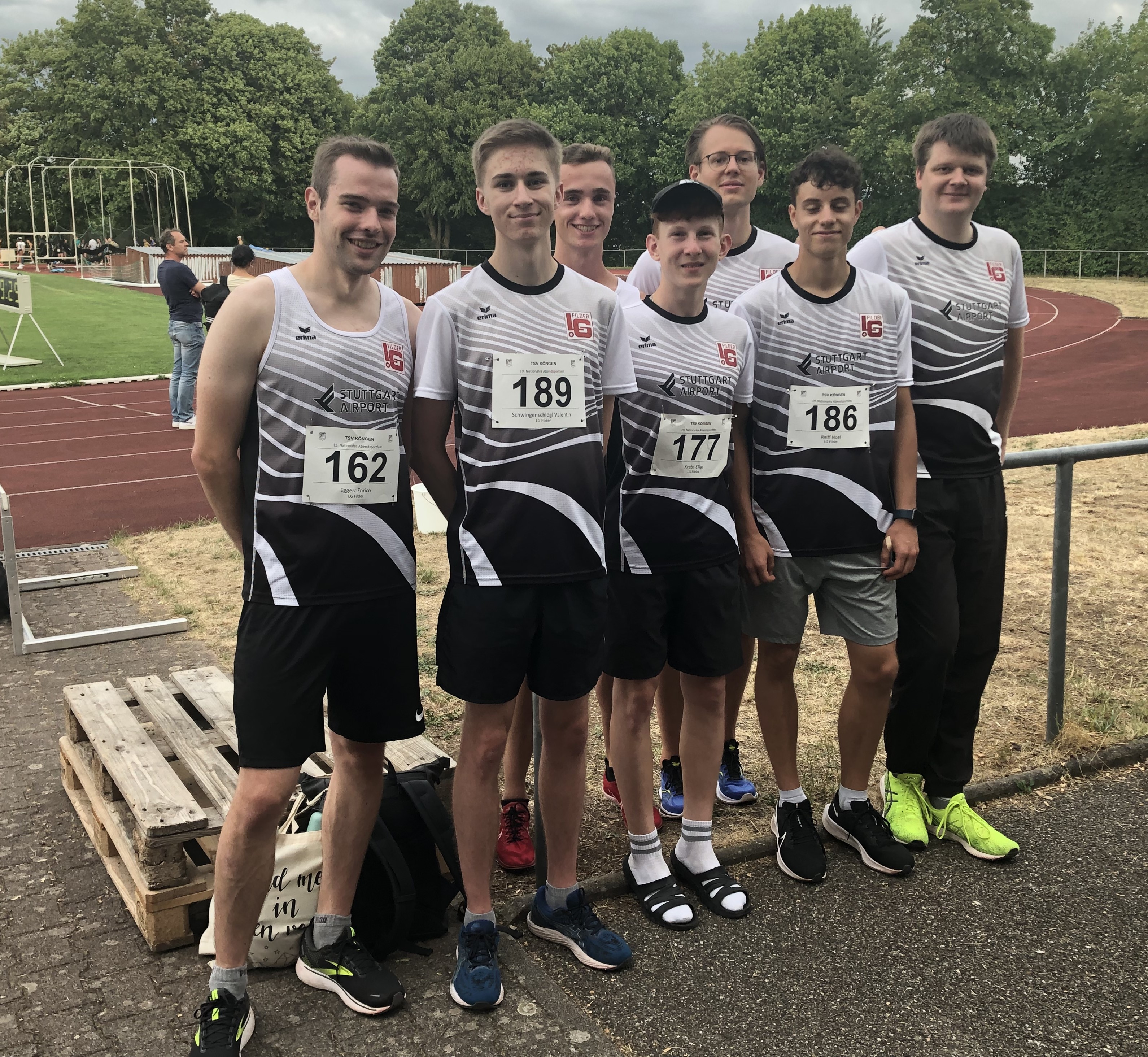 Quelle Jochen Köker: Auf dem Foto vlnr: Enrico, Valentin, Felix, Elias, Micha, Noel, Lars. 