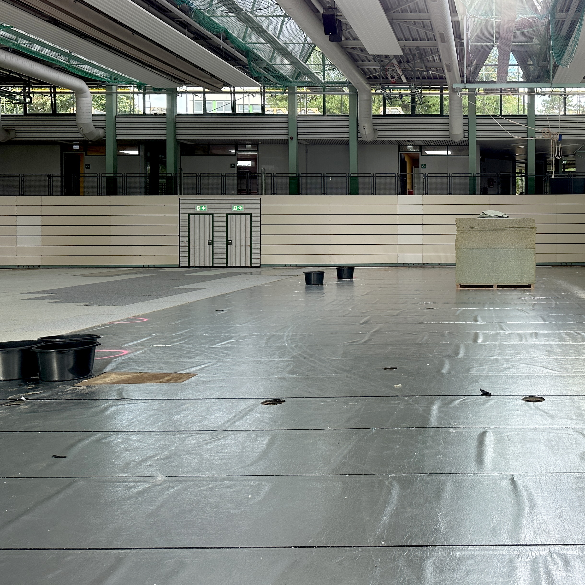 Sporthalle ESG Sanierung 2025 Dach und Hallenboden