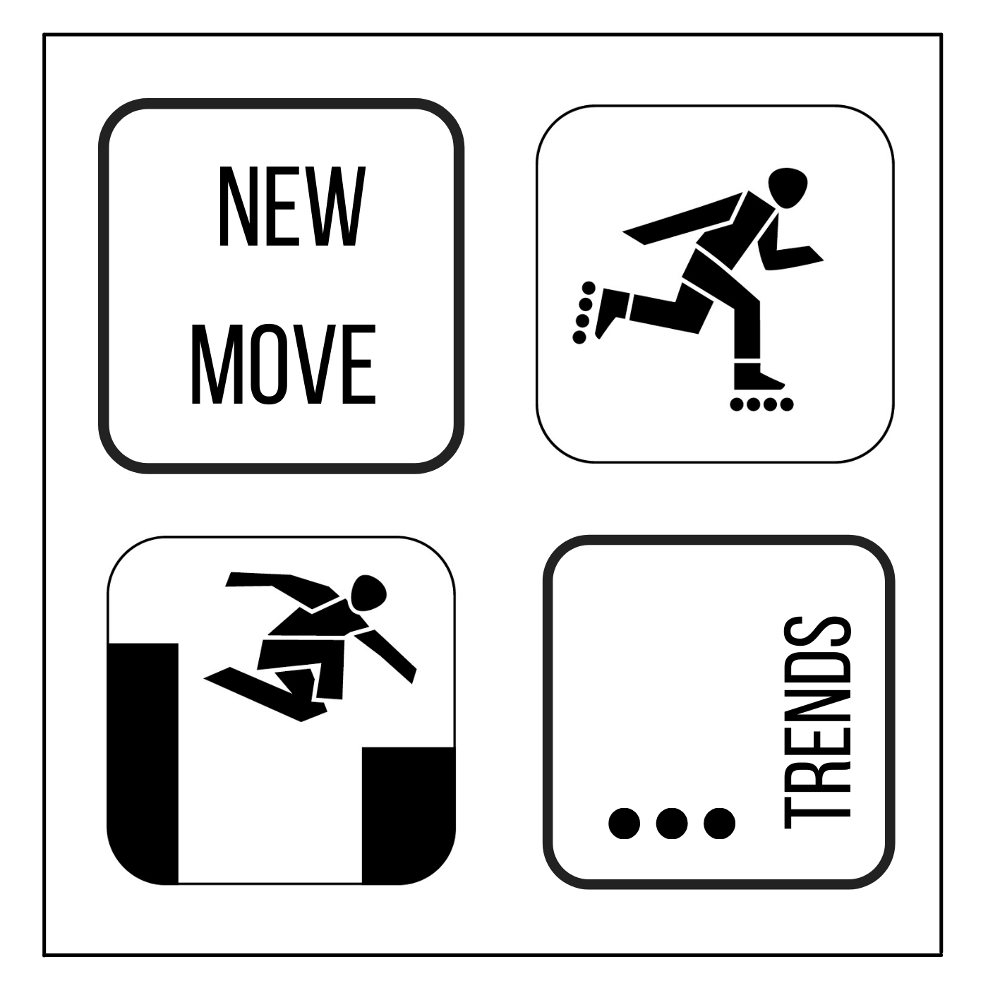 new move piktogramm Rahmen