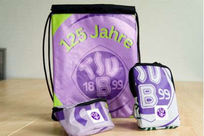 Unikate, recycelt aus Werbebannern